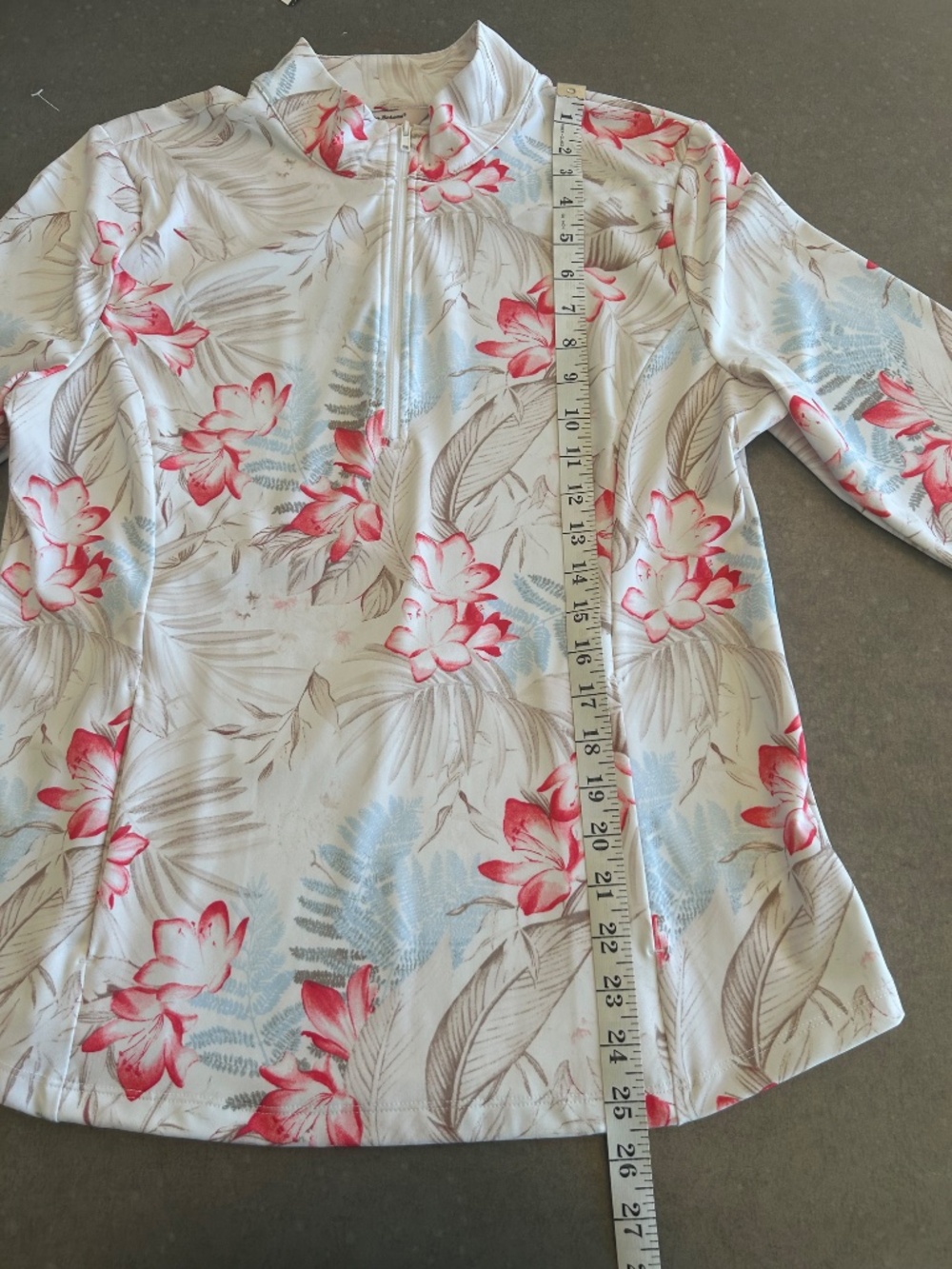 NWT  Tommy Bahama Everyday Active Half Zip Popover Palm Print Sz XL - Picture 5 of 6